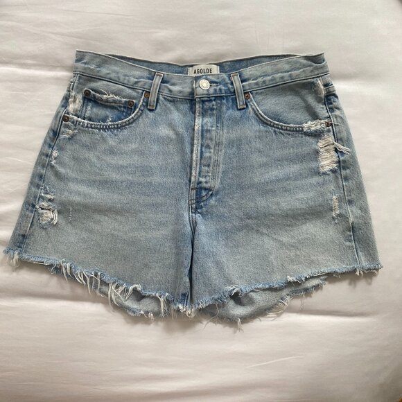 AGOLDE Parker Long Loose Vintage Shorts - Picture 1 of 2